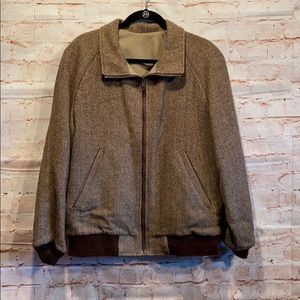 Vintage Pendleton tweed lined jacket M brown